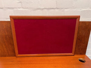 Office Desk with Pen Holder Hole and Red Velvet Notice Board (Width: 135cm)(Height; 124cm)