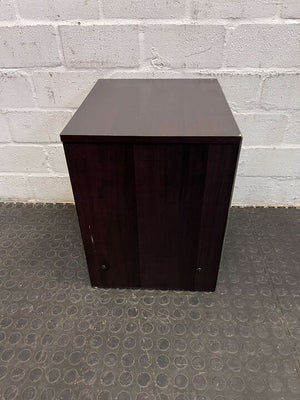 Arabian Patterned Dark Brown Single Drawer Desk (Width: 40cm)(Height: 47.5cm)