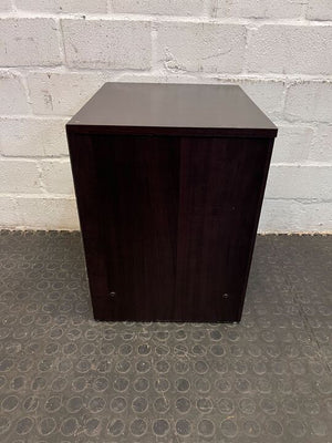 Arabian Patterned Dark Brown Single Drawer Desk (Width: 40cm)(Height: 47.5cm)