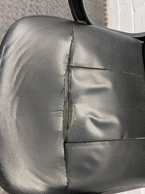 Black Pleather Office Chair with Arm Rests (Minor Wear)