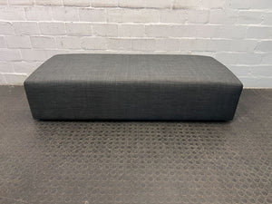 Gray Ash Two Seater Lounge Ottoman (Minor Fabric Wear)