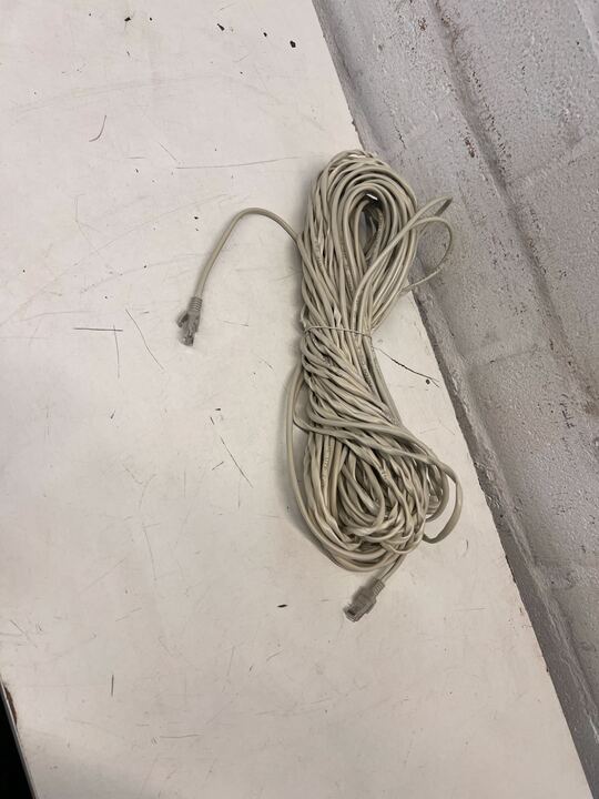 White Ethernet Router Connecting Cable (Length: 20m) | 2ndhandwarehouse.com