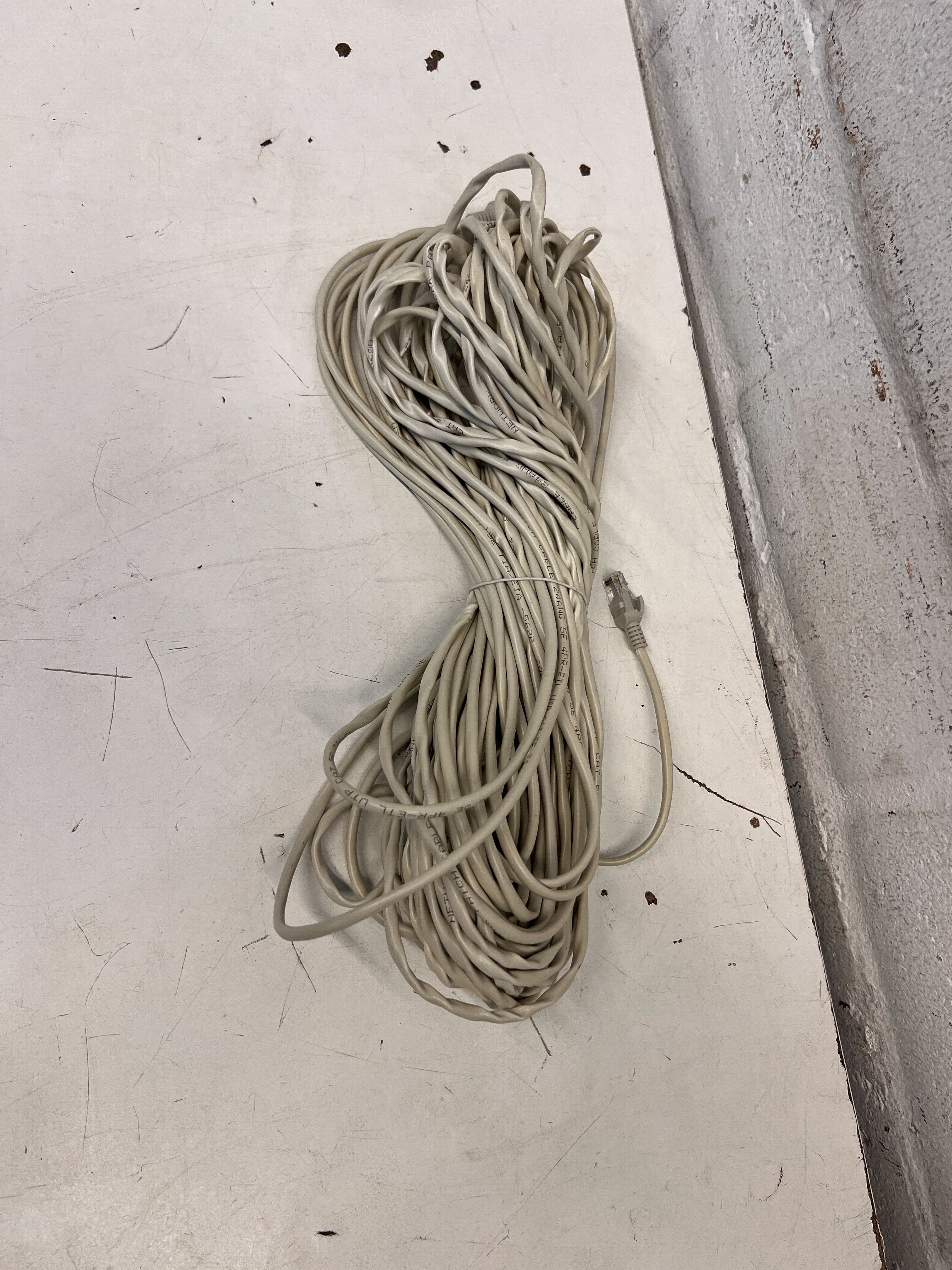 White Ethernet Router Connecting Cable (Length: 20m) | 2ndhandwarehouse.com