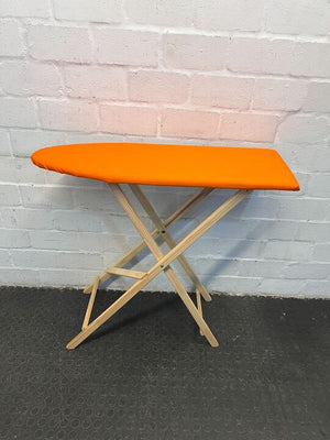 Wooden Framed Orange Ironing Board