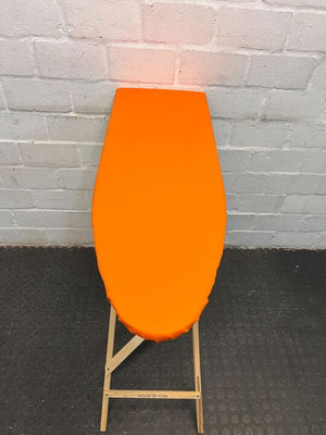 Wooden Framed Orange Ironing Board