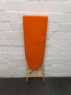 Wooden Framed Orange Ironing Board