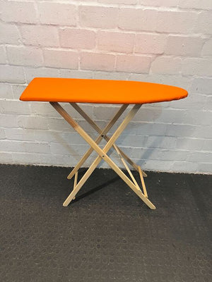 Wooden Framed Orange Ironing Board