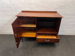 Walnut 1960s Vintage Styled Dining Cabinet