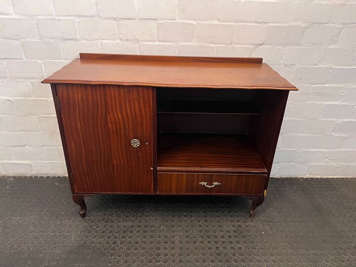 Walnut 1960s Vintage Styled Dining Cabinet