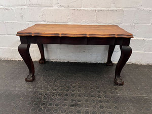 MidCentury Styled Ball & Claw Imbuia Coffee Table (Width: 71cm)(Height: 37cm)