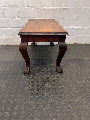 MidCentury Styled Ball & Claw Imbuia Coffee Table (Width: 71cm)(Height: 37cm)