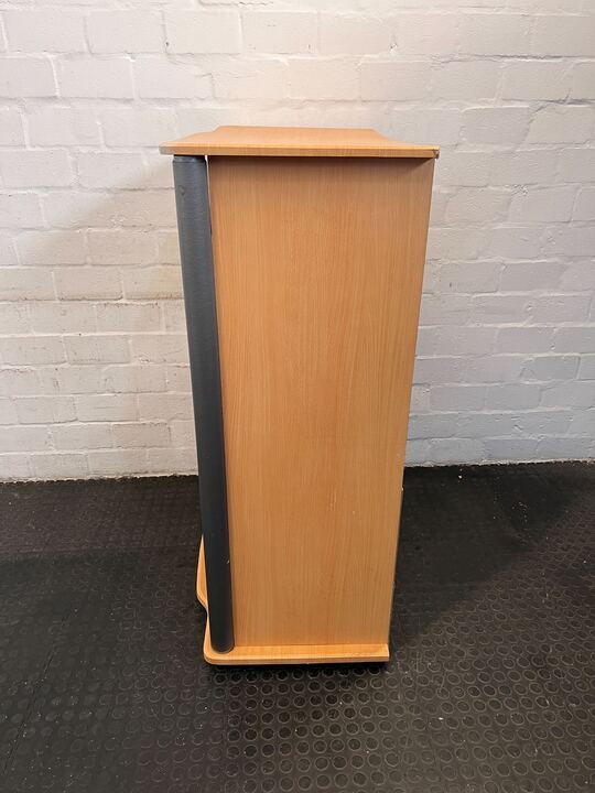 Sleek Modern ClutterFree Wooden TV Cabinet (Width: 100cm)(Height: 130cm) - REDUCED - PRICE DROP