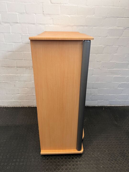 Sleek Modern ClutterFree Wooden TV Cabinet (Width: 100cm)(Height: 130cm) - REDUCED - PRICE DROP