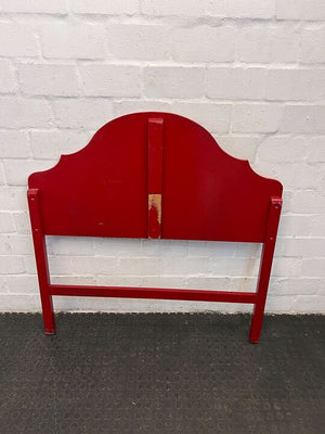 Red Vibrant 3/4 Sleek Headboard