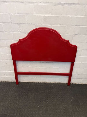 Red Vibrant 3/4 Sleek Headboard