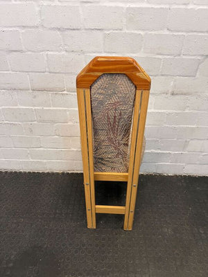 MidCentury Styled Wooden Dining Chair with Patterned Fabric Seating - PRICE DROP - 2ndhandwarehouse.com