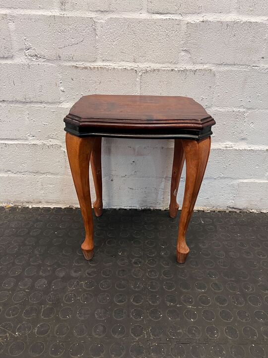 Triptych 1950s Styled Imbuia Coffee Table (Width: 34cm)(Height: 42cm)