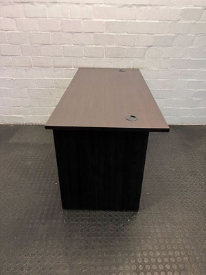 Dark Brown Modern Office Desk (Width: 150cm)(Height: 75.5cm)