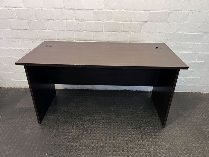 Dark Brown Modern Office Desk (Width: 150cm)(Height: 75.5cm)