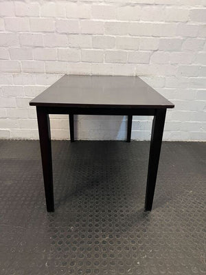 Solid Dark Wooden Simple Dining Table (Scratched) (Width: 120cm)(Height: 75cm)