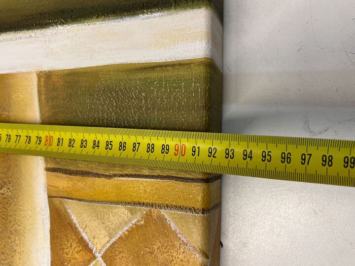 Amphora La Nora with the Sunset Flowers by B. Lopez Painting (Width: 61cm)(Height: 92cm)