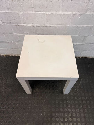 Ikea Styled White Wooden Center Table (Scuff Mark) (Width: 46cm)(Height: 44cm)