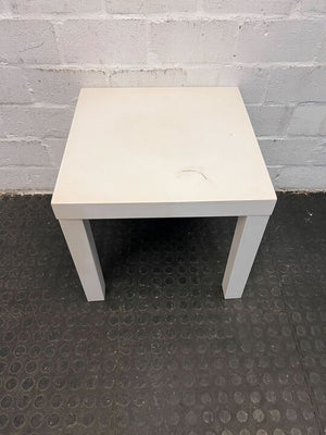 Ikea Styled White Wooden Center Table (Scuff Mark) (Width: 46cm)(Height: 44cm)