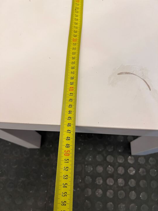 Ikea Styled White Wooden Center Table (Scuff Mark) (Width: 46cm)(Height: 44cm)