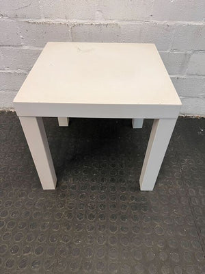 Ikea Styled White Wooden Center Table (Scuff Mark) (Width: 46cm)(Height: 44cm)