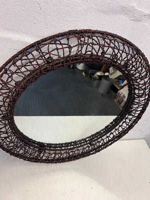 Mr Price Home Bronze Round Rope Woven Framed Mirror