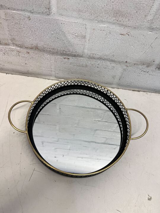 Decorative Tokyo Metal Tray with Mirror