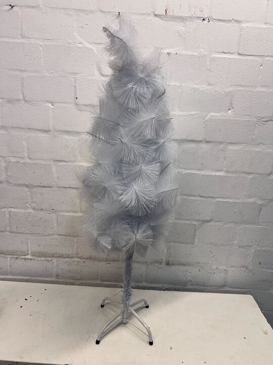 White Faux Snow Sprinkled Styled Christmas Tree (Height: 118cm)