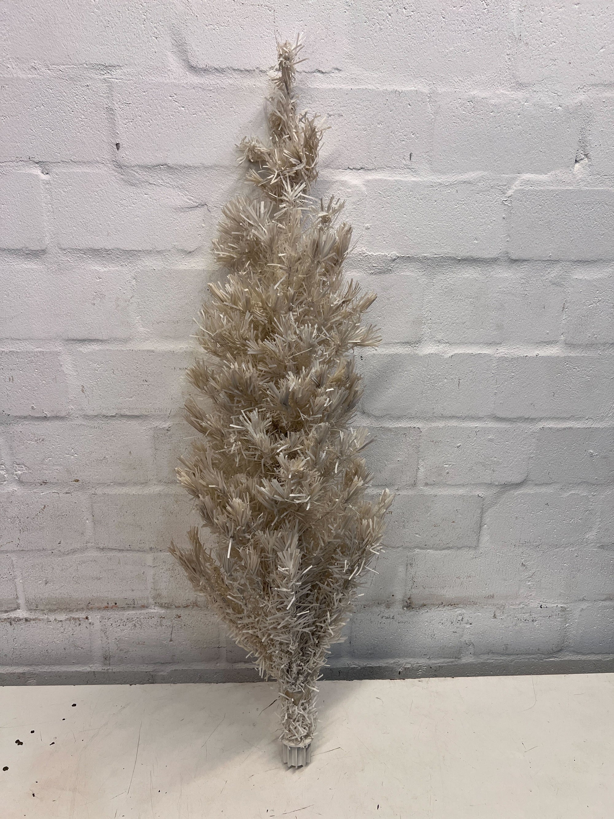 Festive Faux Natural Styled Discoloured Snow Decorative Tree (Height: 108cm)