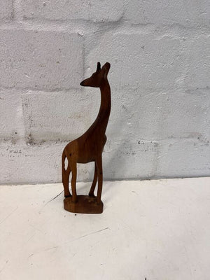 Hand Carved Wooden Spotless Giraffe