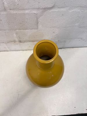 Burnt Yellow Chinese Porcelain Decorative Pot