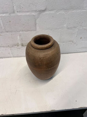 Southeast Asian Styled Brown Glazed Decorative Pot