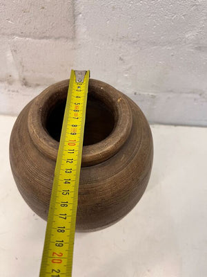 Southeast Asian Styled Brown Glazed Decorative Pot