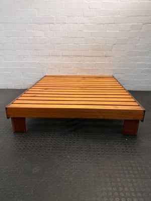 Sturdy Wooden Slatted Queen Sized Bed Frame