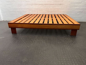 Sturdy Wooden Slatted Queen Sized Bed Frame