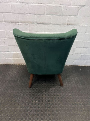 Comfy Green Emerald Velvet Reading Chair