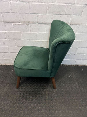 Comfy Green Emerald Velvet Reading Chair