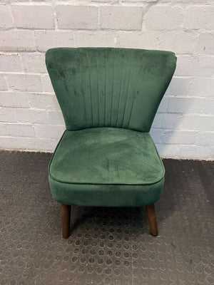 Comfy Green Emerald Velvet Reading Chair