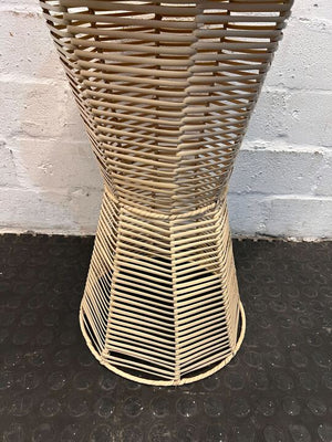 Modern Woven Hour Glass Side Table