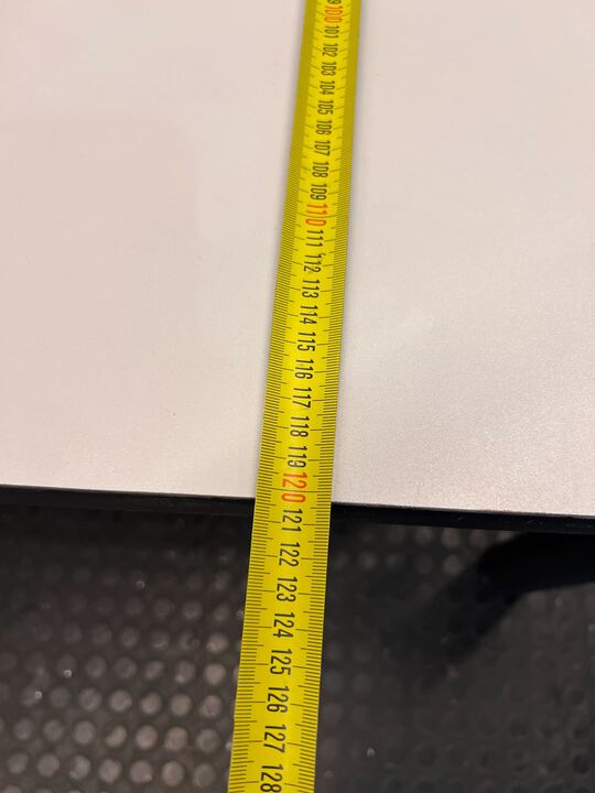 Grey Black Framed L-Shape Desk (Width: 160cm)(Height: 74cm) - REDUCED - PRICE DROP