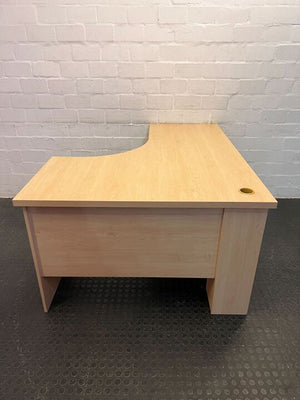 Oak Melamine L-Shaped Wooden Desk (Width: 150cm)(Height: 74cm)