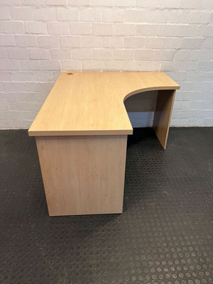 Oak Melamine L-Shaped Wooden Desk (Width: 150cm)(Height: 74cm)