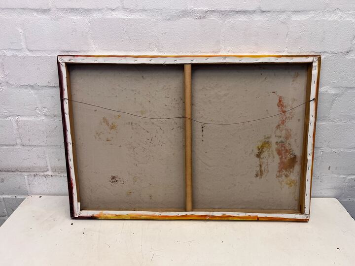 Past Arabian Styled Clay Pottery Painting (Width: 92cm)(Height: 63cm)