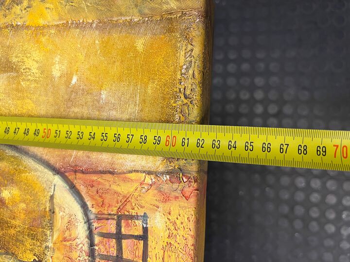 Past Arabian Styled Clay Pottery Painting (Width: 92cm)(Height: 63cm)