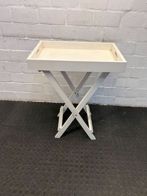 White Wooden Butler's Tray (Width: 60cm)(Height: 78cm)