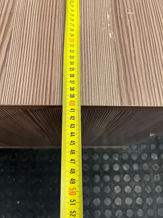 Modern Two Drawer Light Wooden Steel Interior Filing Credenza (Width: 60cm)(Height: 51cm) - PRICE DROP